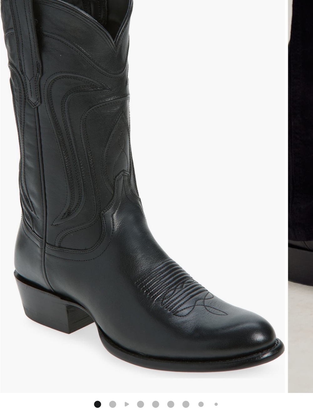 Tecovas Black Leather Cowboy Boots